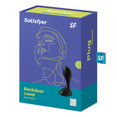 Satisfyer Backdoor Lover Black - Elegant Anal Plug Black Butt Plugs - Vibrating